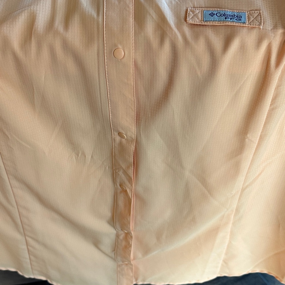 Columbia Light Orange Sleeveless Shirt - Picture 5 of 7